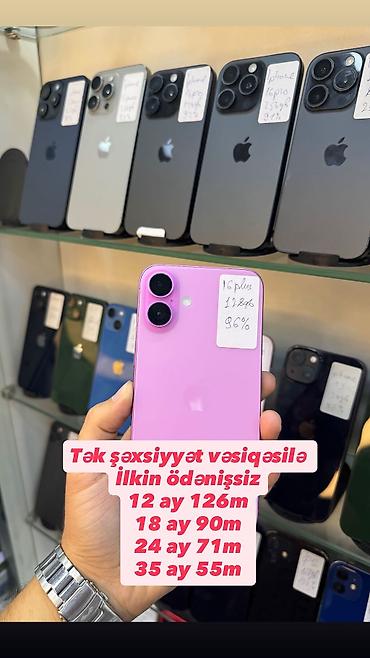 iphone 6 plus satın al: IPhone 16 Plus, 128 GB, Çəhrayı, Simsiz şarj, Kredit, Hissə-hissə ödəniş — 1