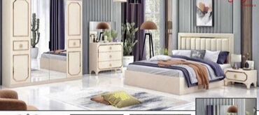 Yataq otağı dəstləri: 2 təknəfərlik çarpayı, 2 tumba, Dolab, Komod, Türkiyə, Yeni — 10