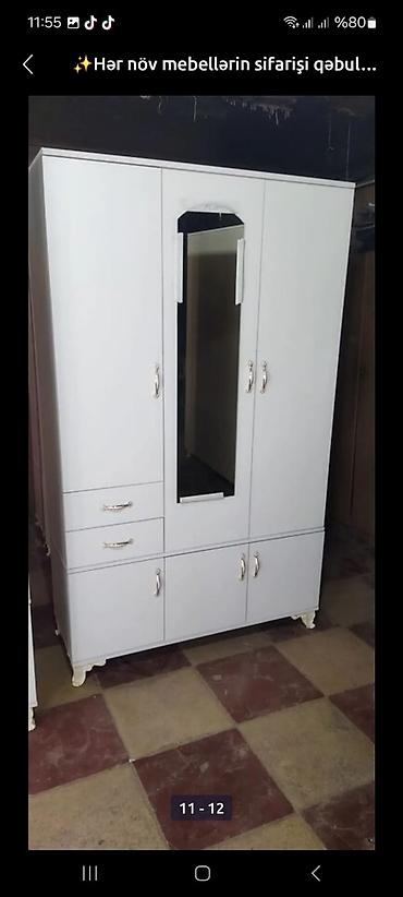 Sifarişlə dolablar: Düz dolab, Dəhliz üçün, Qarderob, Açılan, Quraşdırıla bilən, 3 qapılı — 13