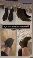 pencekler qadin ucun: Qadın botları – qəhvəyi süet material, nazik daban (təxminən 5–6 sm) at lalafo.az pencekler qadin ucun: Qadın botları – qəhvəyi süet material, nazik daban (təxminən 5–6 sm)