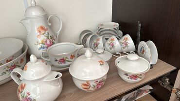 Наборы посуды и сервизы: Чайный набор, цвет - Белый, Фарфор, Азербайджан