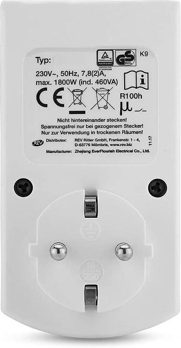 Utikači: Digitalni tajmer za utičnicu (Schuko) - Elektronski tajmer sa LCD — 2