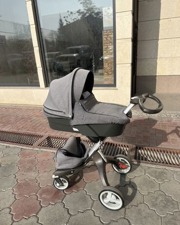 коляска stokke xplory цена: Коляска, цвет - Серебристый, Б/у