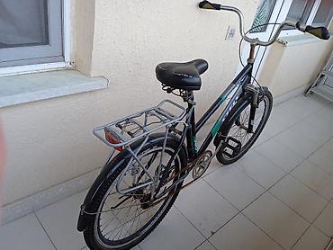 Velosipedlər: STELS Pilot şəhər/trek velosipedi - Rəng: qara-yaşıl - Çərçivə — 2