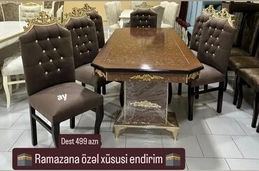 otaq qaplari: Qonaq otağı üçün, Yeni, 6 stul