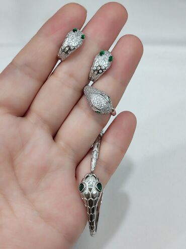 Серебряные наборы украшений: Набор украшений, Проба 925, Женские, Новый — 6