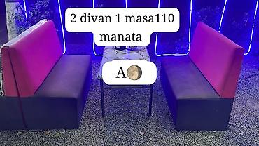 AYGUN 🌖 15 dest yeni 30 eded işlenmiş resdoran divanları 2 ay