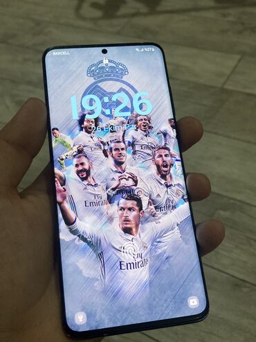 nod 8: Samsung Galaxy S20 Plus, 128 GB, rəng - Qara, Sensor, Barmaq izi, Simsiz şarj