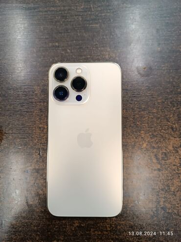 Apple iPhone: IPhone 13 Pro, 128 GB, Qızılı, Zəmanət, Face ID, Sənədlərlə