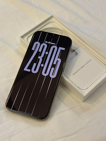 iphone new: IPhone 16 Pro, Б/у, 128 ГБ, Desert Titanium, Защитное стекло, Чехол, 90 % — 3
