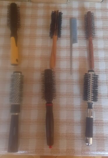 экспресс кондиционер для волос: Peşəkar saç fırçaları və daraq dəsti - 6 ədəd müxtəlif diametrli