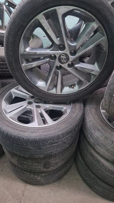 ешка донголок: Дөңгөлөктөр монтажда 225 / 45 / R 17, Жай, Колдонулган, Комплект, Жеңил унаалар, Куйма, тешиктери - 5