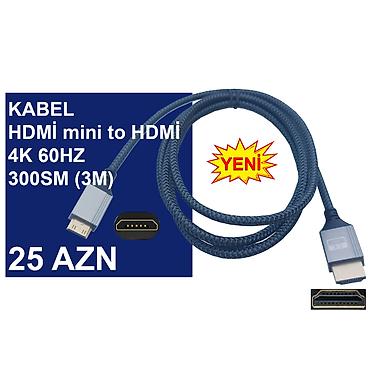 kompüter barter: HDMİ Micro/Mini Kabellər ⭐HDMİ micro to HDMİ 0,3m 4K 60HZ – 12 AZN — 7