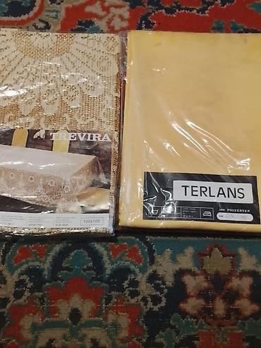 Məhsul: Masa örtüyü və mətbəx parçaları dəsti - Trevira markalı