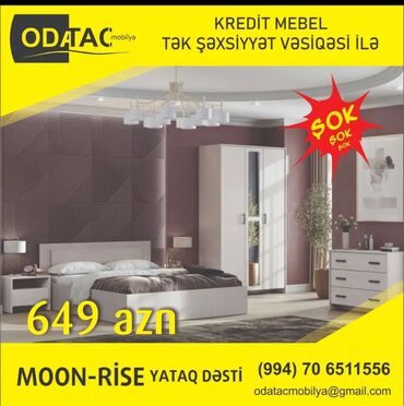 Yataq otağı dəstləri: İkinəfərlik çarpayı, Komod, Dolab, 2 tumba, Rusiya, Yeni — 2