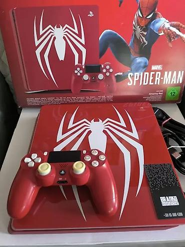 PS4 (Sony Playstation 4): Sony Playstation Slim poslednje generacije CUH-2216**Spider Man — 1