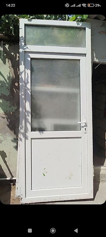 Ev və bağ: Plastik (PVC) qapı və pəncərə dəsti Məhsul təsviri: - Qapı: ağ rəngli — 1
