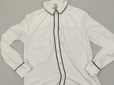 białe bluzki lniana: Shirt, H&M, M (EU 38), condition - Good