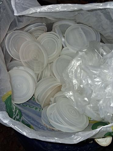 plastik qapilar islenmis: Plastik qapaqlar – çoxlu sayda - Material: elastik, şəffaf plastik — 1