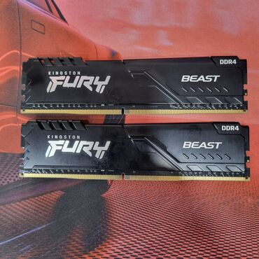 Видеокарты: Оперативная память, Новый, Kingston Fury, 16 ГБ, DDR4, 3200 МГц, Для ПК