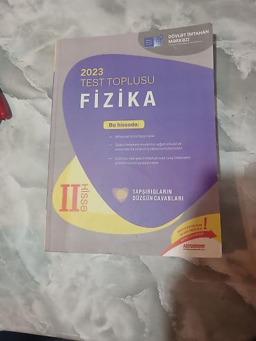 Məhsul: “Fizika – 2023 Test Toplusu”, II hissə Xüsusiyyətlər: -