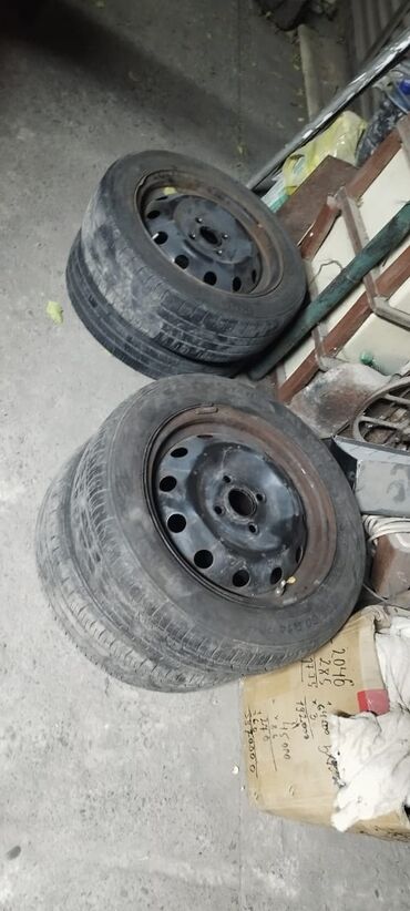 corolla runx: Дөңгөлөктөр монтажда 165 / 60 / R 14, Жай, Колдонулган, Комплект, Жеңил унаалар, Куйма, тешиктери - 4