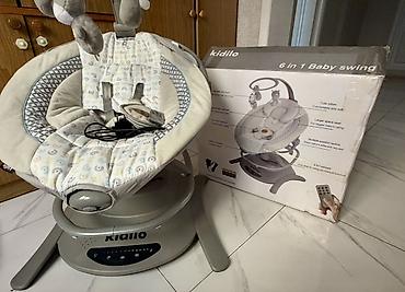 Детская мебель: Kidilo 6-in-1 Baby Swing – çoxfunksiyalı uşaq yelləncəyi — 2