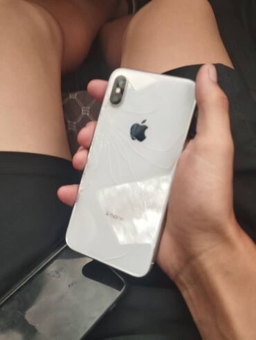 ремонт стиральных машин: IPhone X, Б/у, 64 ГБ, Зарядное устройство, Чехол, Кабель, 77 %