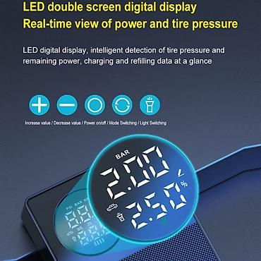 Инструменты для авто: Пуско-зарядное устройство для автомобиля + Компрессор + Повербанк — 10