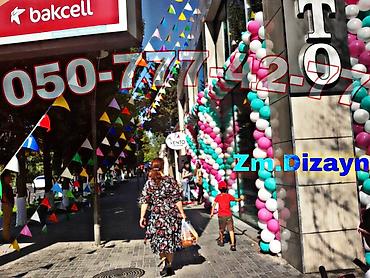 helium şarlar: Qalin baner bayraq sifarishleri. Yeni acilacaq magazada bezemeler — 3