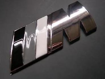 Auto delovi, gume i tjuning: BMW M znak samolepljiv metalni. Samolepljiv znak oznaka originalnih — 7