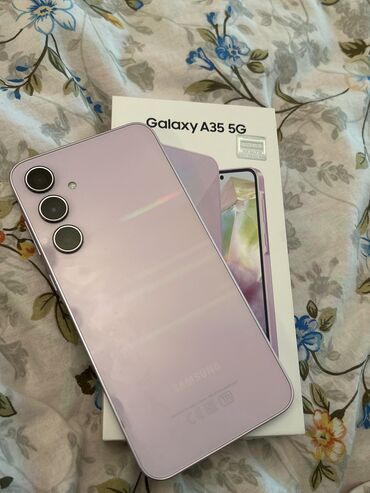 samsung galaxy golden i9235: Samsung Galaxy A35, 256 GB, rəng - Çəhrayı, Barmaq izi, İki sim kartlı, Face ID