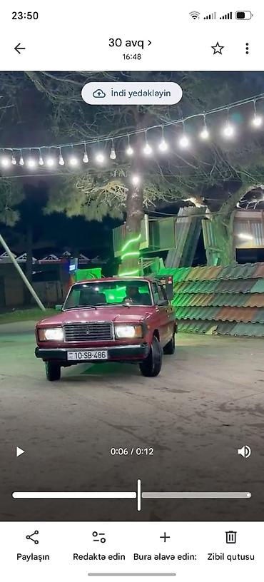 2107 şiti: Aynur92 👑kod1004 💰 QİYMƏT: 4 000 AZN¹⁵⁰ 🚘 VAZ 2107 SATILIR! 📅 İl: 1998 — 3