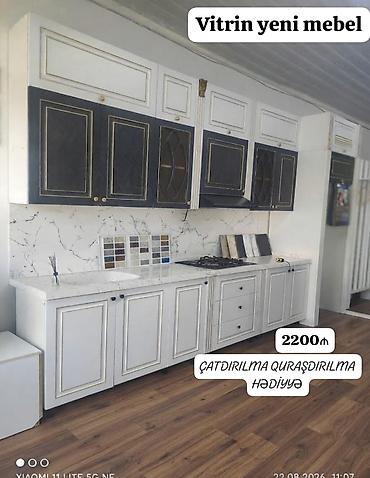 *2200₼ vitrin MƏTBƏX mebeli yeni təcili SATILIR*‼️ ÖLÇÜ:-3.77 ÜZƏRİNDƏ lalafo.az -da *2200₼ vitrin MƏTBƏX mebeli yeni təcili SATILIR*‼️ ÖLÇÜ:-3.77 ÜZƏRİNDƏ