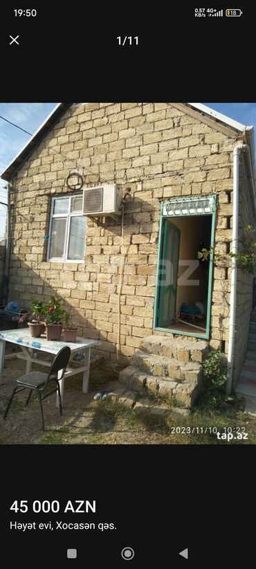 Həyət evləri və villaların satışı: Xocəsən 2 otaqlı, 80 kv. m, Kredit yoxdur, Orta təmir — 10