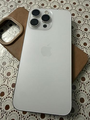 iphone 17 pro ikinci əl: IPhone 15 Pro Max, 512 GB, White Titanium, Sənədlərlə, Barmaq izi, Face ID — 4