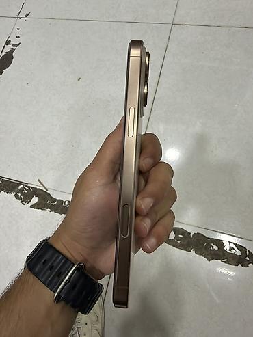 15 pro kabro: IPhone 16 Pro Max, 256 GB, Qızılı, Face ID — 5