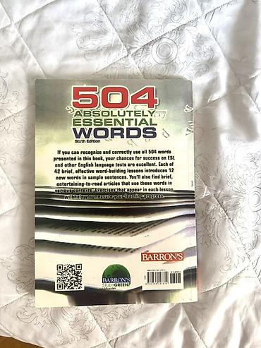 Tədris ədəbiyyatı: Məhsul: 504 Absolutely Essential Words (Sixth Edition) – Barron’s — 2