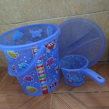 oyuncaq magazasi: Uşaq vedresi və su qabı 2 dəfə istifadə olunubMothercare alinib — 2