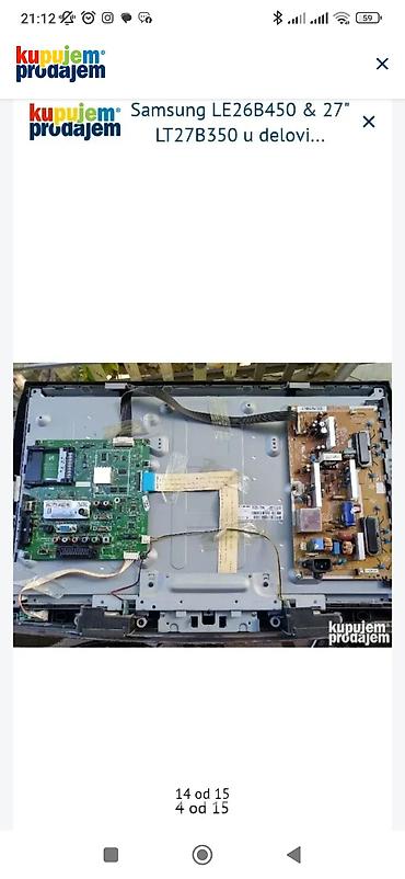 Televizori: Samsung TV delovi – modeli UE40C6800, UE40D6500, LE40B530, LE40A616 — 19