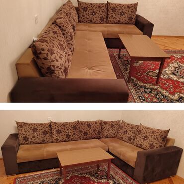 tap az divan islenmis: Угловой диван, Б/у, Нераскладной, Без подьемного механизма