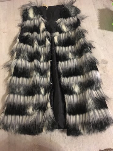 bež prsluk: M (EU 38), L (EU 40), Faux fur, color - Multicolored