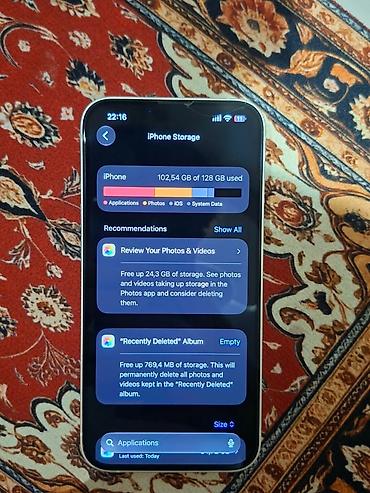 tablet 2 el: IPhone 13, 128 GB, Ağ, Face ID — 8