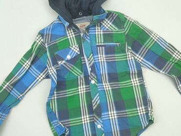 sukienki zielone: Shirt 4-5 years, condition - Very good, pattern - Cell, color - Green