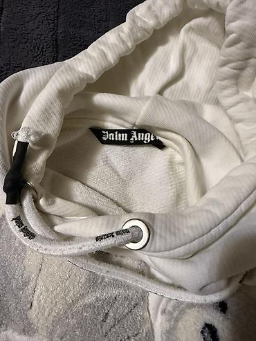 oversize: Məhsul: Palm Angels kapüşonlu svitşört - Rəng: ağ - Üz dizaynı: ön — 2