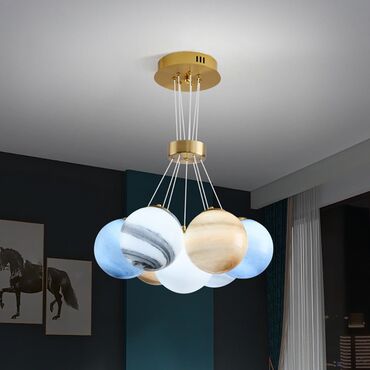 dəmir profillər: Çılçıraq, 7 lampa, Metal
