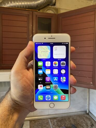 аккамулятор на телефон fly fs 502: IPhone 8 Plus, 64 GB, Ağ, Barmaq izi