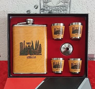 piknik seti: İçki qabı dəsti satılır, təzədir. Dəstində 1 ədəd içki qabı, 4 ədəd — 1