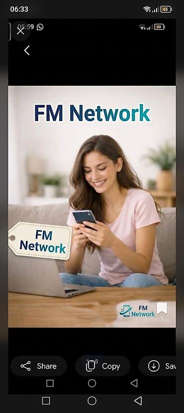 part time online is elanlari: FM Network – onlayn komanda işi və inkişaf platforması Təsvir: - FM — 1