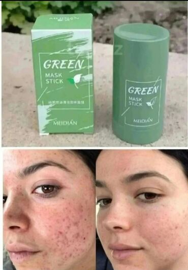 green tea mask stick v Azərbaycan | Bədənə qulluq: Green mask stick Her növ deriye uyğundur Heç bir əks təsiri yoxdur